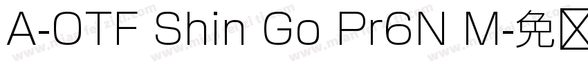 A-OTF Shin Go Pr6N M字体转换